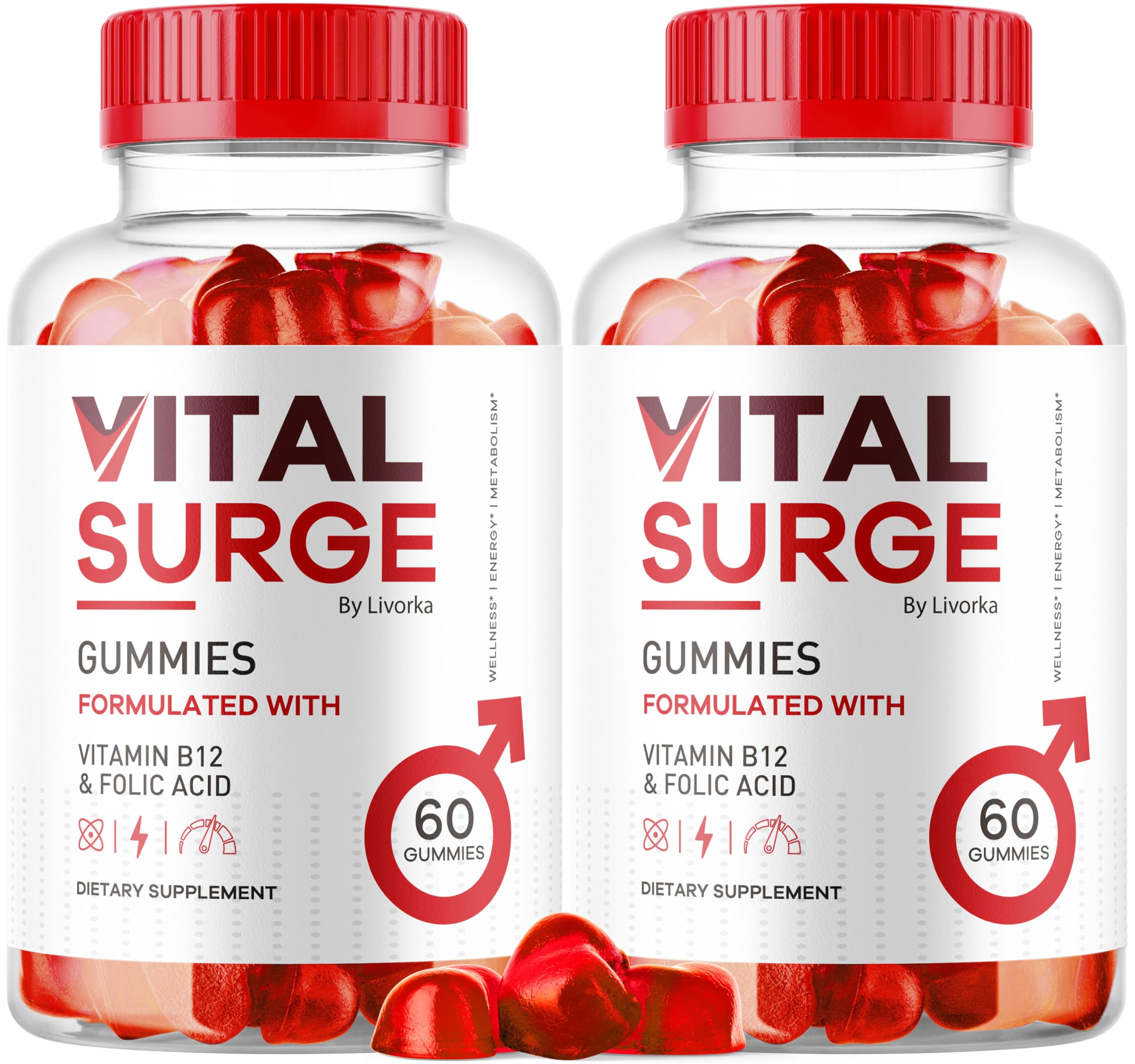 Foto 2 pulgar | Suplemento Gummies Vital Surge Para Hombre, Paquete De 2, 120 Gomitas - Venta Internacional.