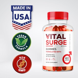 Foto 2 | Suplemento Gummies Vital Surge Para Hombre, Paquete De 2, 120 Gomitas - Venta Internacional.