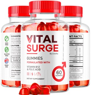 Foto 5 | Suplemento Gummies Vital Surge Para Hombre, Paquete De 2, 120 Gomitas - Venta Internacional.