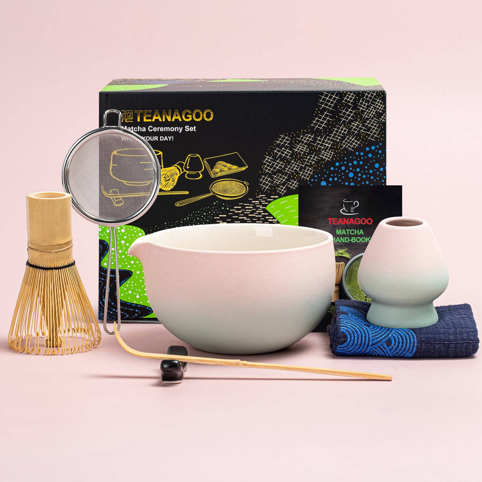 Foto 2 pulgar | Set De Batidores Para Matcha Teanagoo Ceremony Matcha Kit Pink 510 Ml - Venta Internacional.