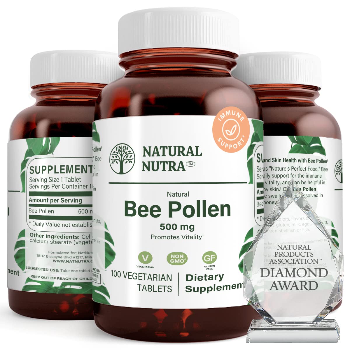 Foto 1 | Suplemento Natural De Polen De Abeja Nutra 500 Mg 100 Comprimidos - Venta Internacional.