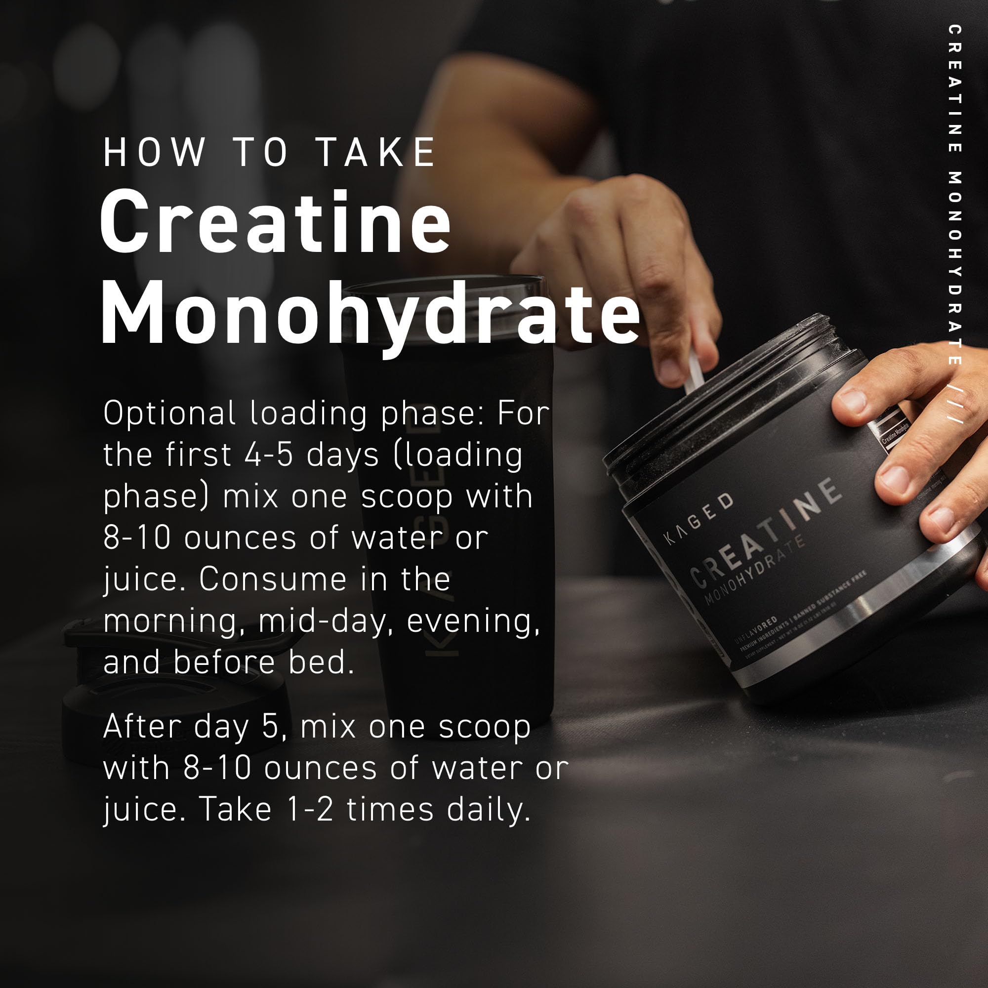 Foto 5 | Suplemento En Polvo Micronizado De Monohidrato De Creatina Kaged - Venta Internacional.