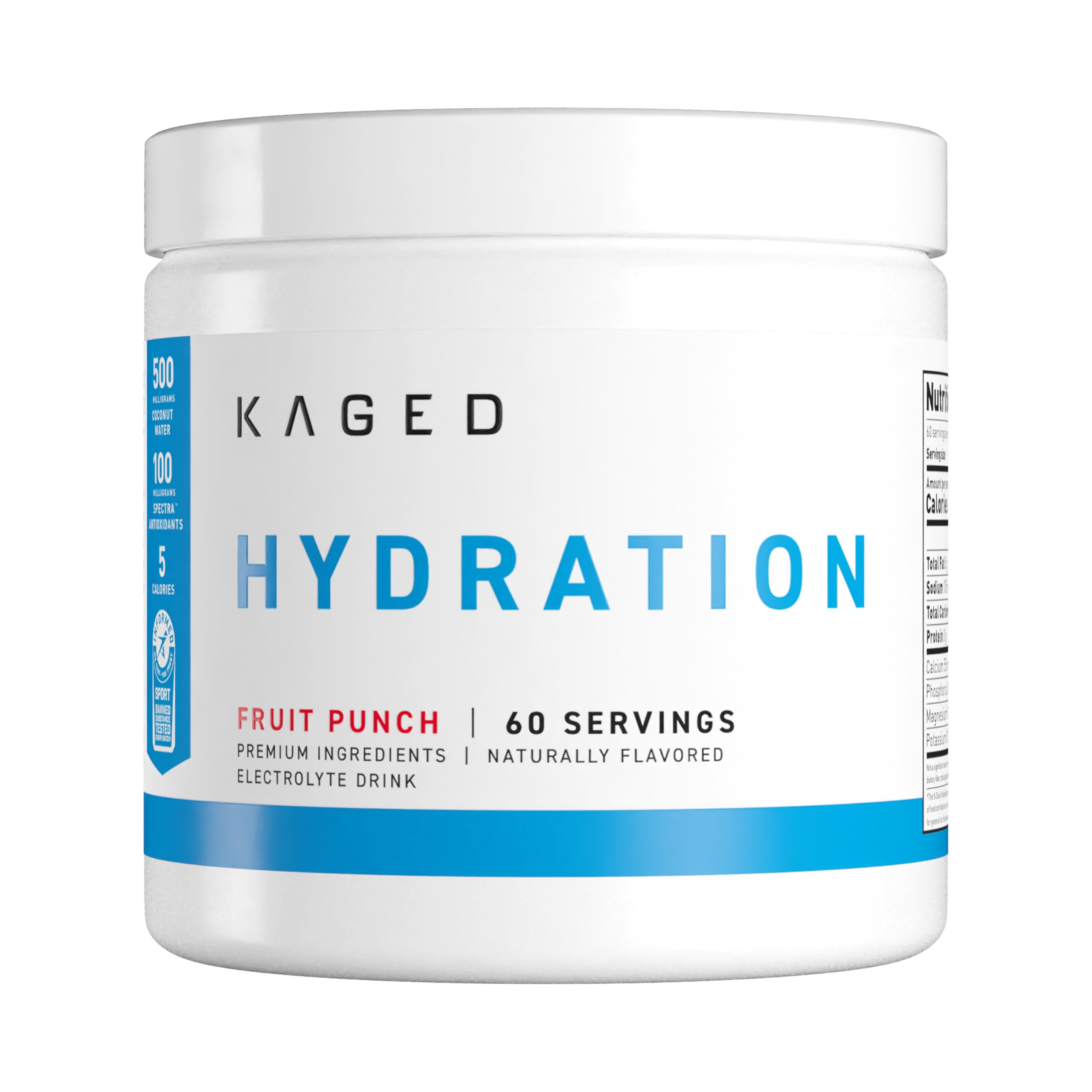 Foto 1 | Polvo De Hidratación Electrolítica Kaged Hydracharge Fruit Punch 60s - Venta Internacional.