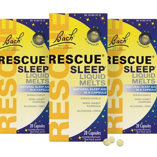 Foto 1 | Sleep Aid Rescue Bach Liquid Melts, Paquete De 3 Unidades, 28 Unidades - Venta Internacional.
