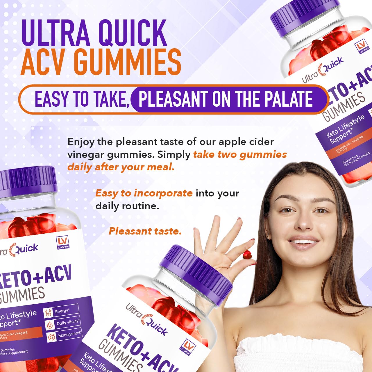 Foto 5 pulgar | Gomitas Ultra Quick Keto Acv (paquete De 5), 300 Gomitas Para 5 Meses - Venta Internacional.