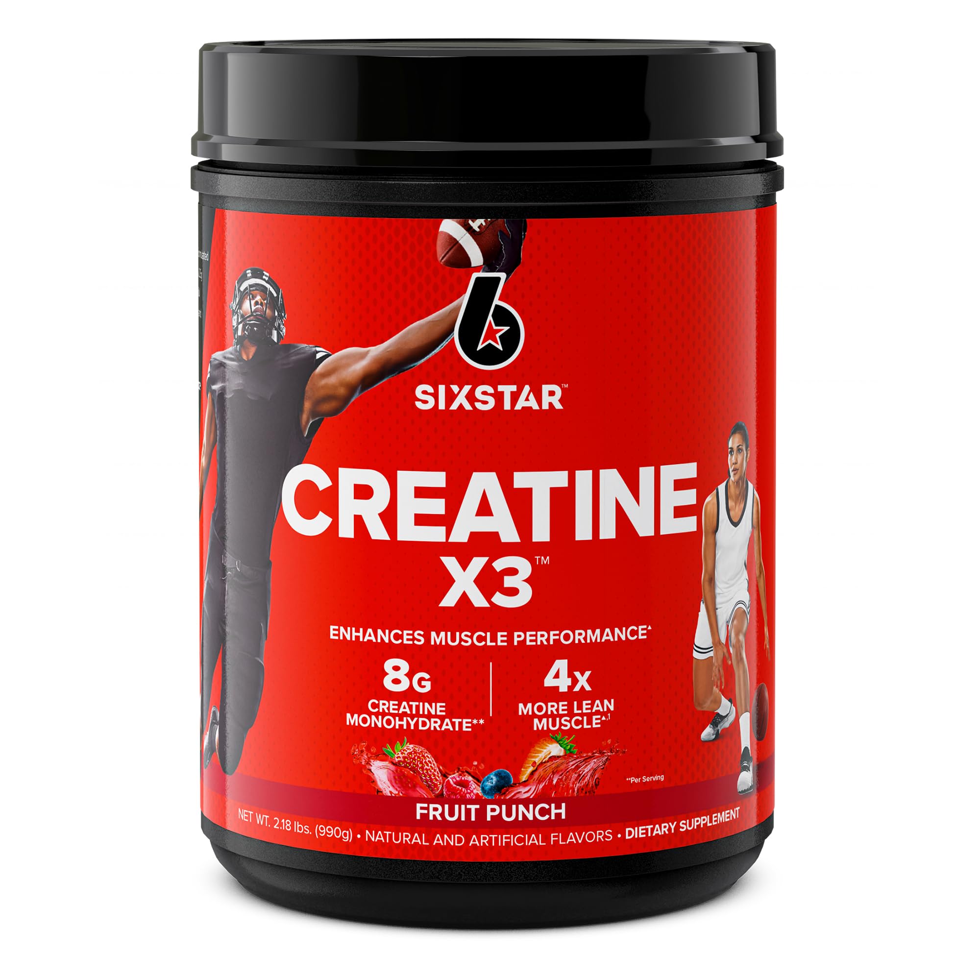 Foto 2 pulgar | Creatina En Polvo Six Star Creatine X3 Fruit Punch 30 Porciones - Venta Internacional.