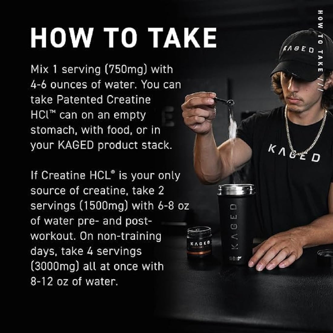 Foto 5 | Suplemento Kaged Creatina Hcl En Cápsulas Sin Sabor, 75 Porciones - Venta Internacional.
