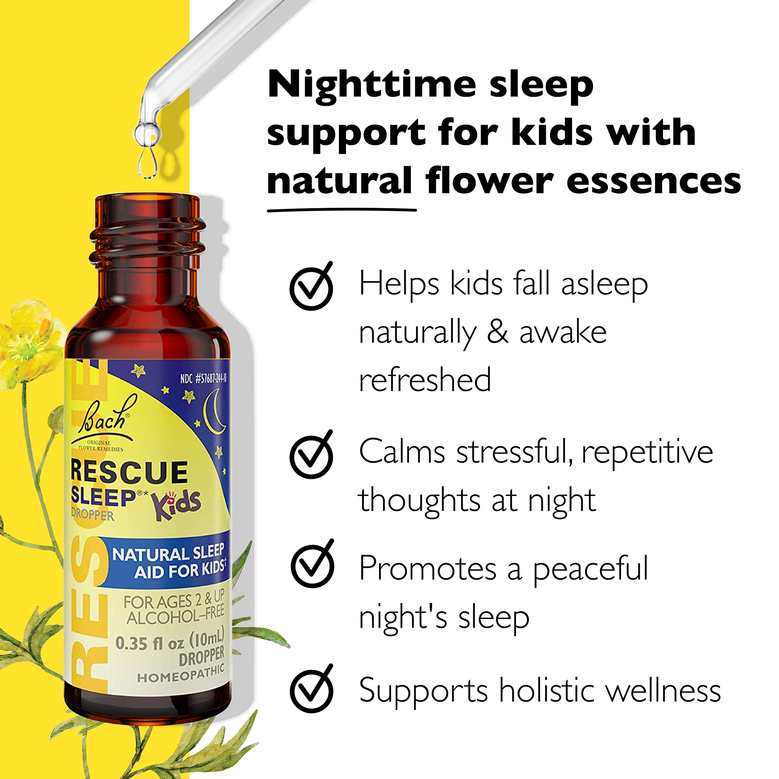Foto 3 pulgar | Paquete De Ayuda Para Dormir Rescue Nighttime Con Bach Sleep Kids - Venta Internacional.
