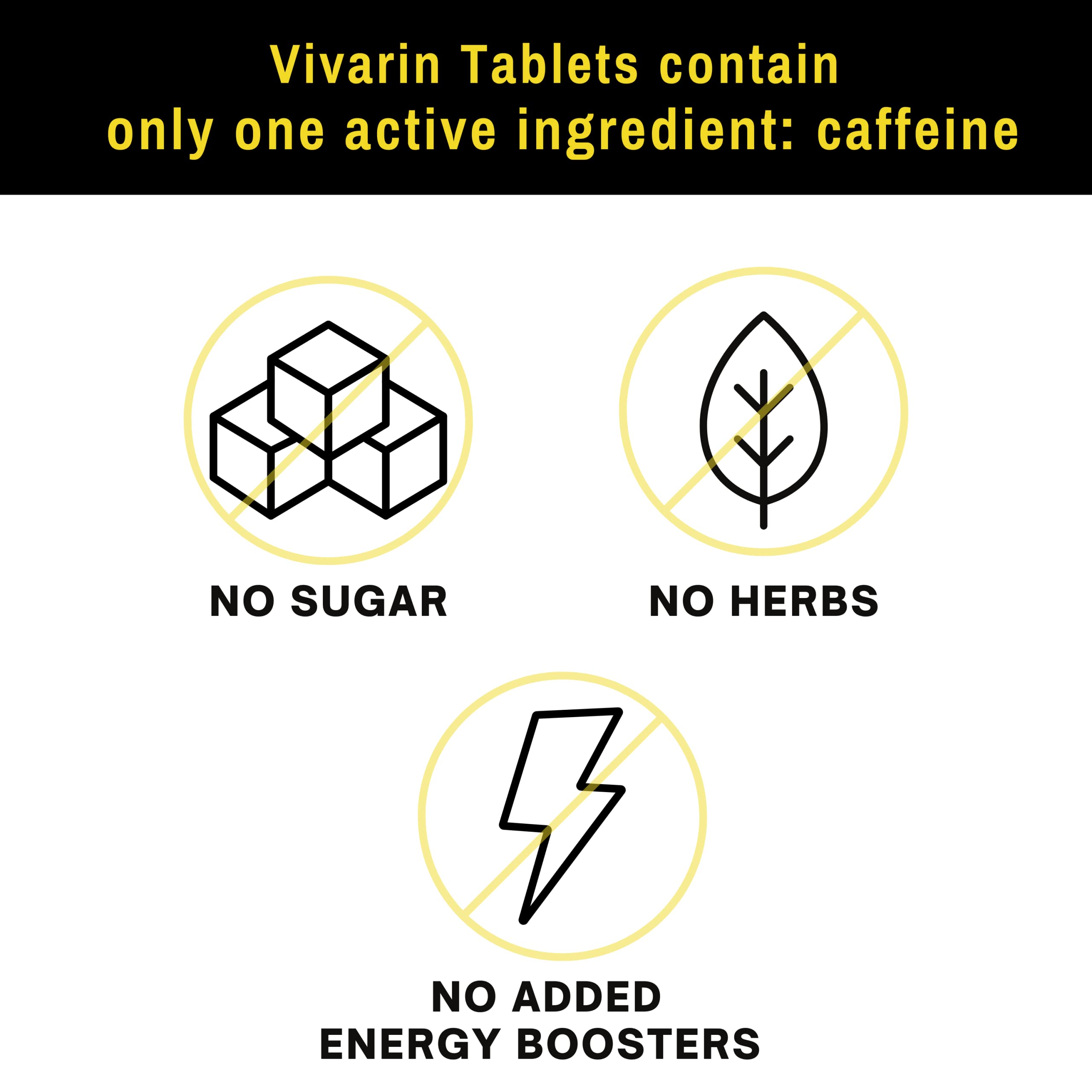 Foto 4 pulgar | Píldoras De Cafeína Vivarin, 200 Mg, Suplemento Energético De Cafeína, 16 Tabletas - Venta Internacional.