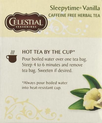 Foto 6 pulgar | Té De Hierbas Celestial Seasonings Sleepytime Vanilla 20 Bolsas - Venta Internacional.