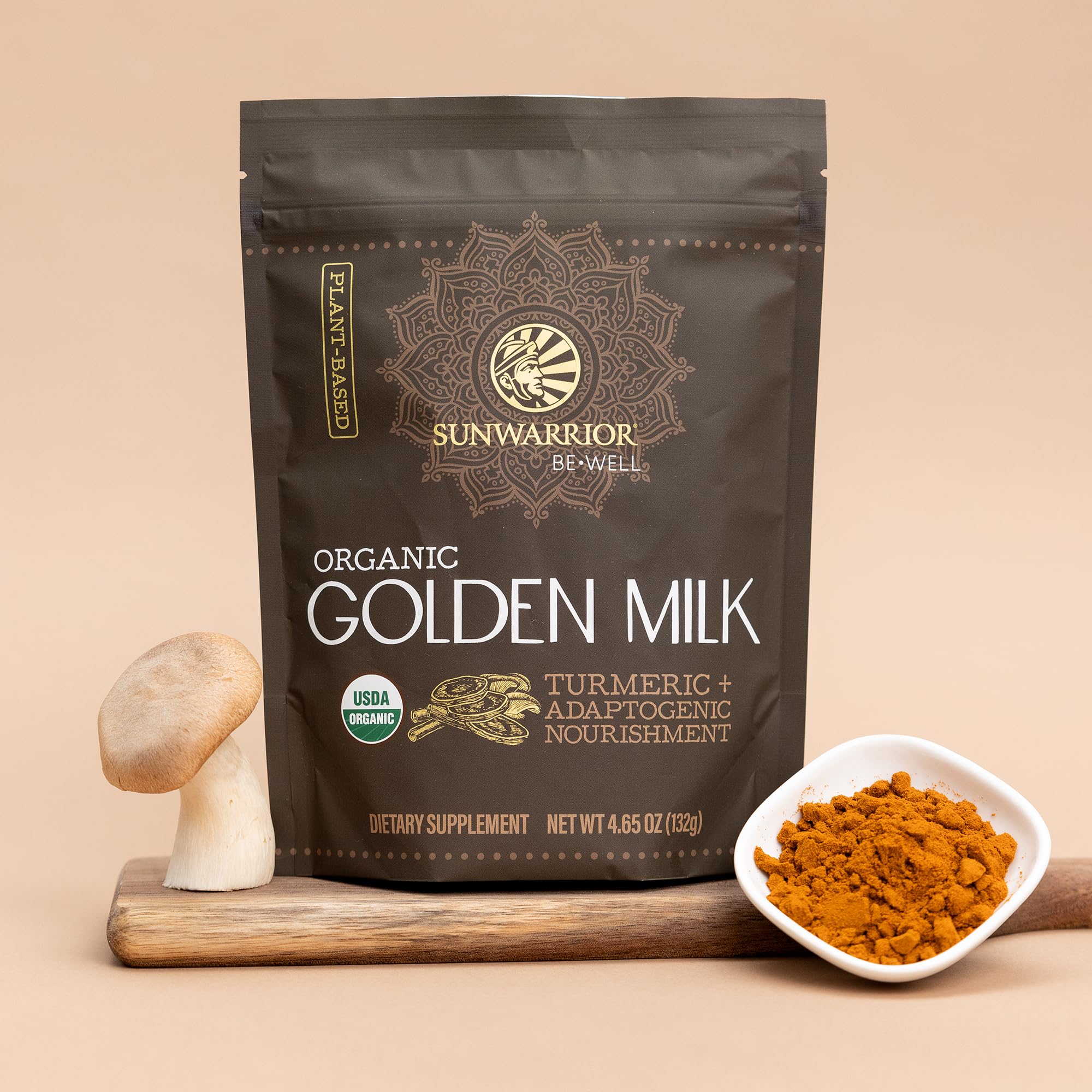 Foto 6 | Leche Dorada En Polvo Sunwarrior Organic 90 G (30 Srv) - Venta Internacional.