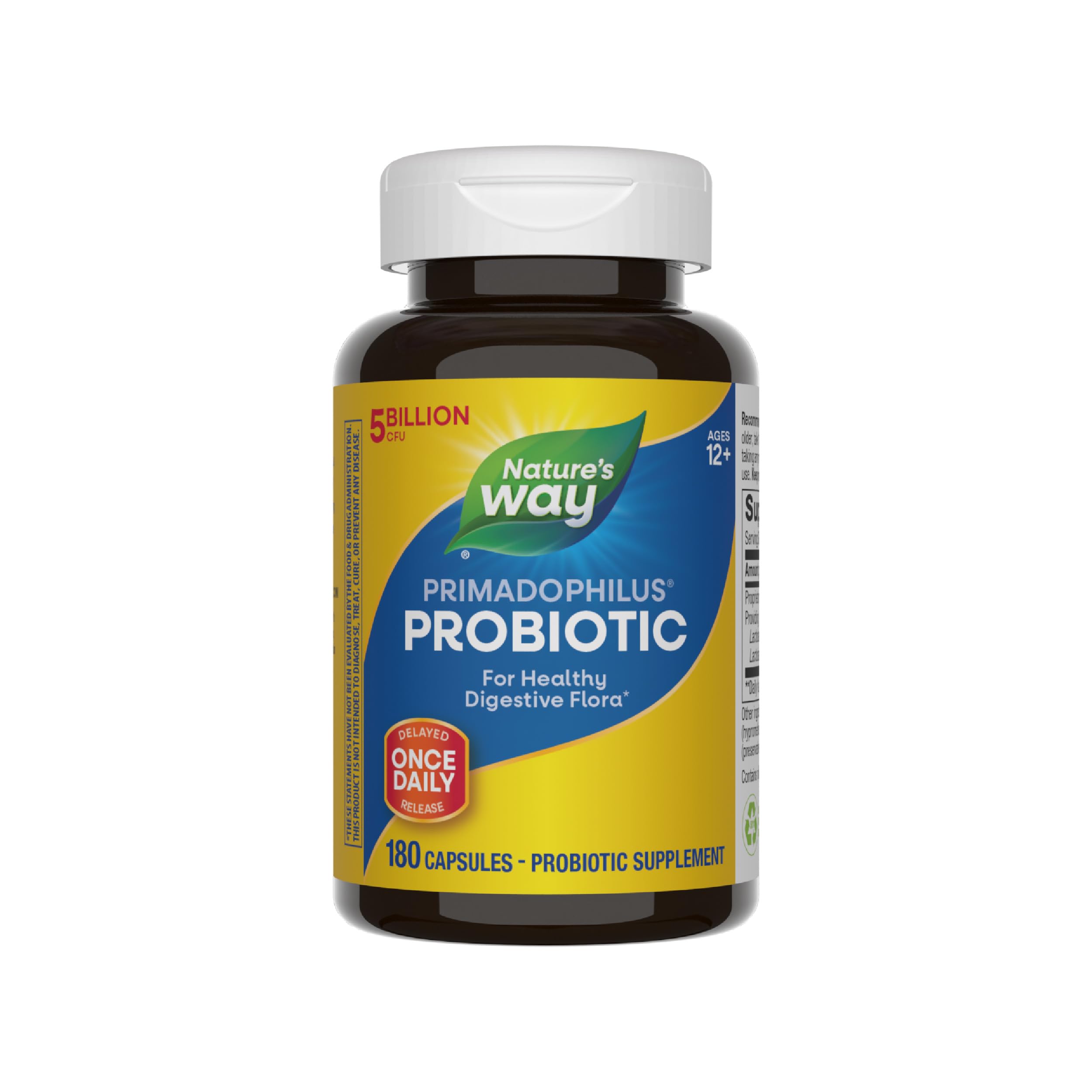 Foto 1 | Probiótico Nature's Way Primadophilus, 5 Mil Millones De Cfu, 180 Cápsulas - Venta Internacional.
