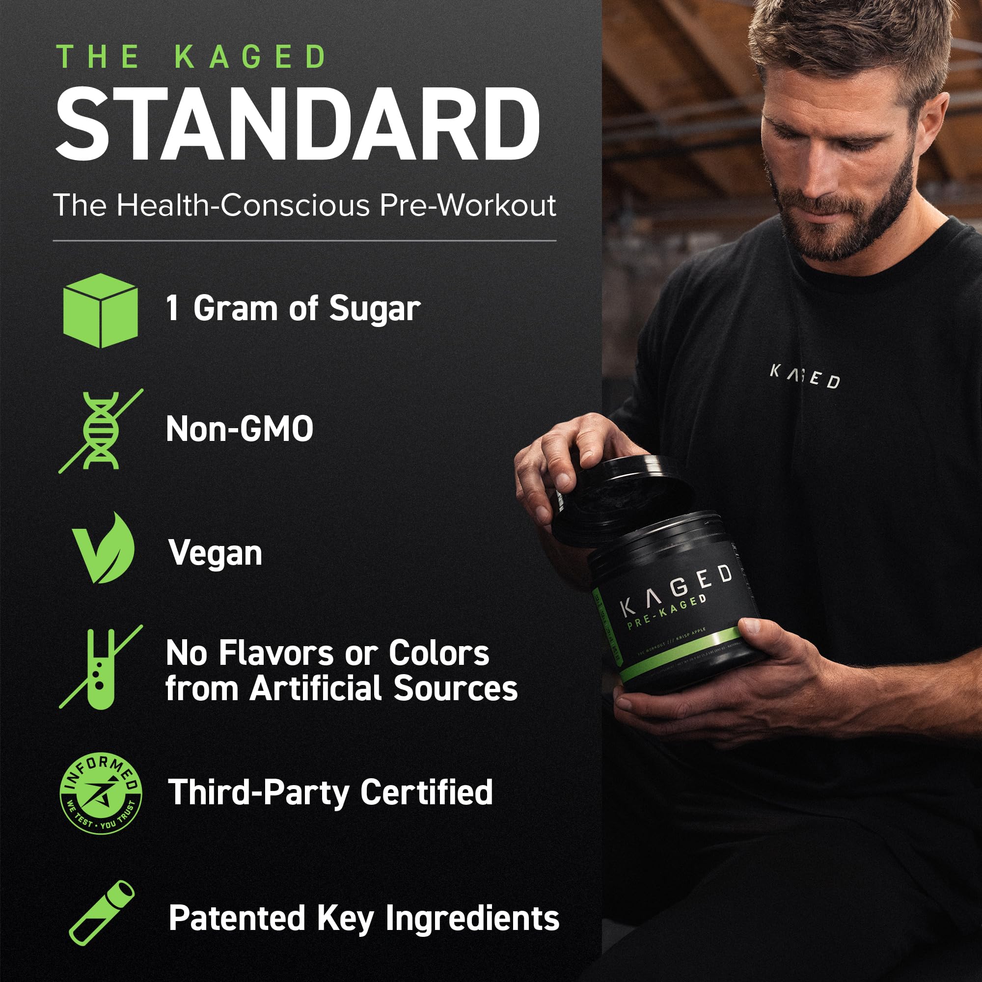 Foto 8 pulgar | Polvo Pre Workout Kaged Original Berry Blast, 20 Porciones - Venta Internacional.