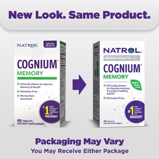 Foto 2 | Suplemento Natrol Cognium Memory Silk Protein 100 Mg 60 Comprimidos - Venta Internacional