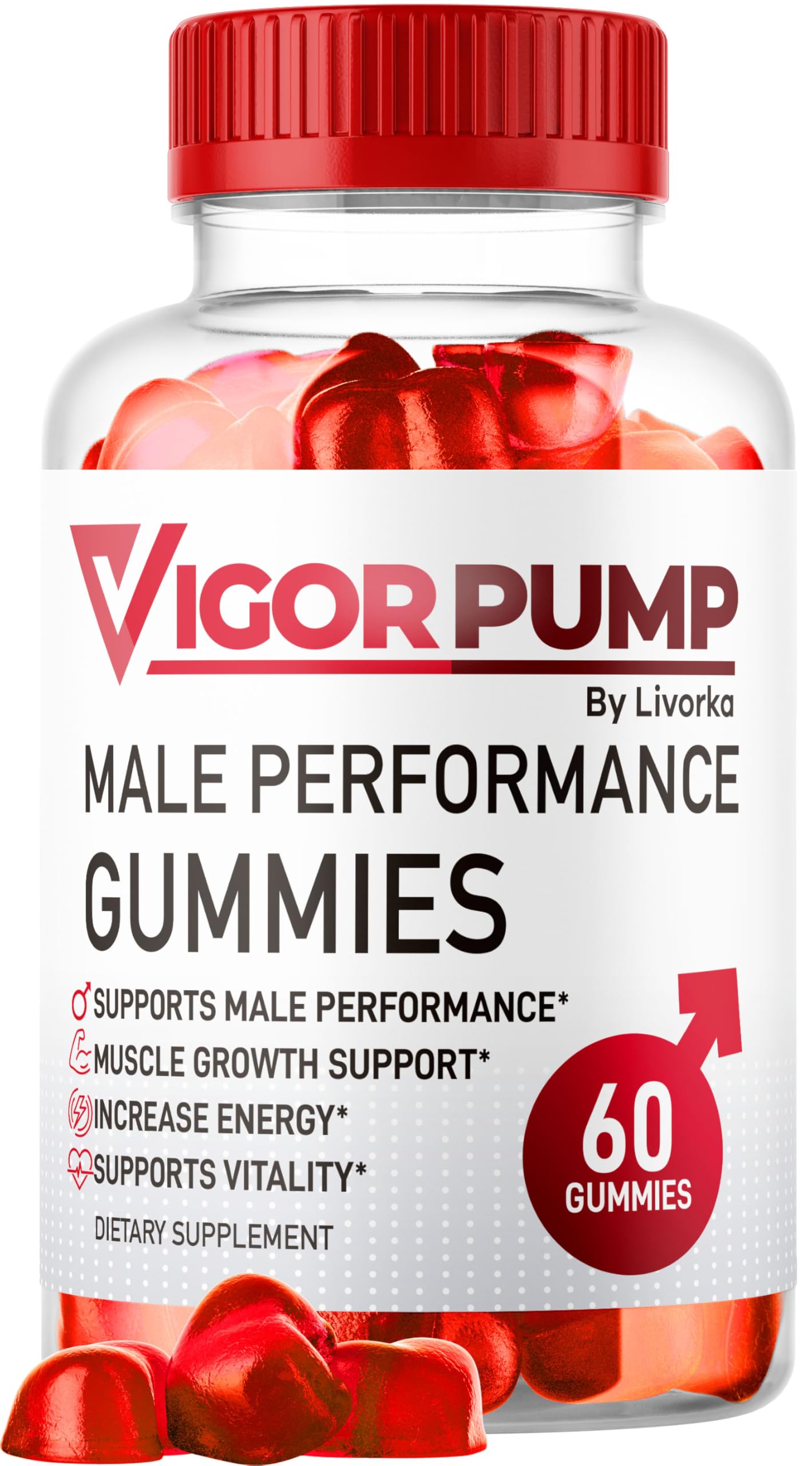 Foto 2 pulgar | Suplemento Gomitas Livorka Vigorpump Male 60 Unidades - Venta Internacional.