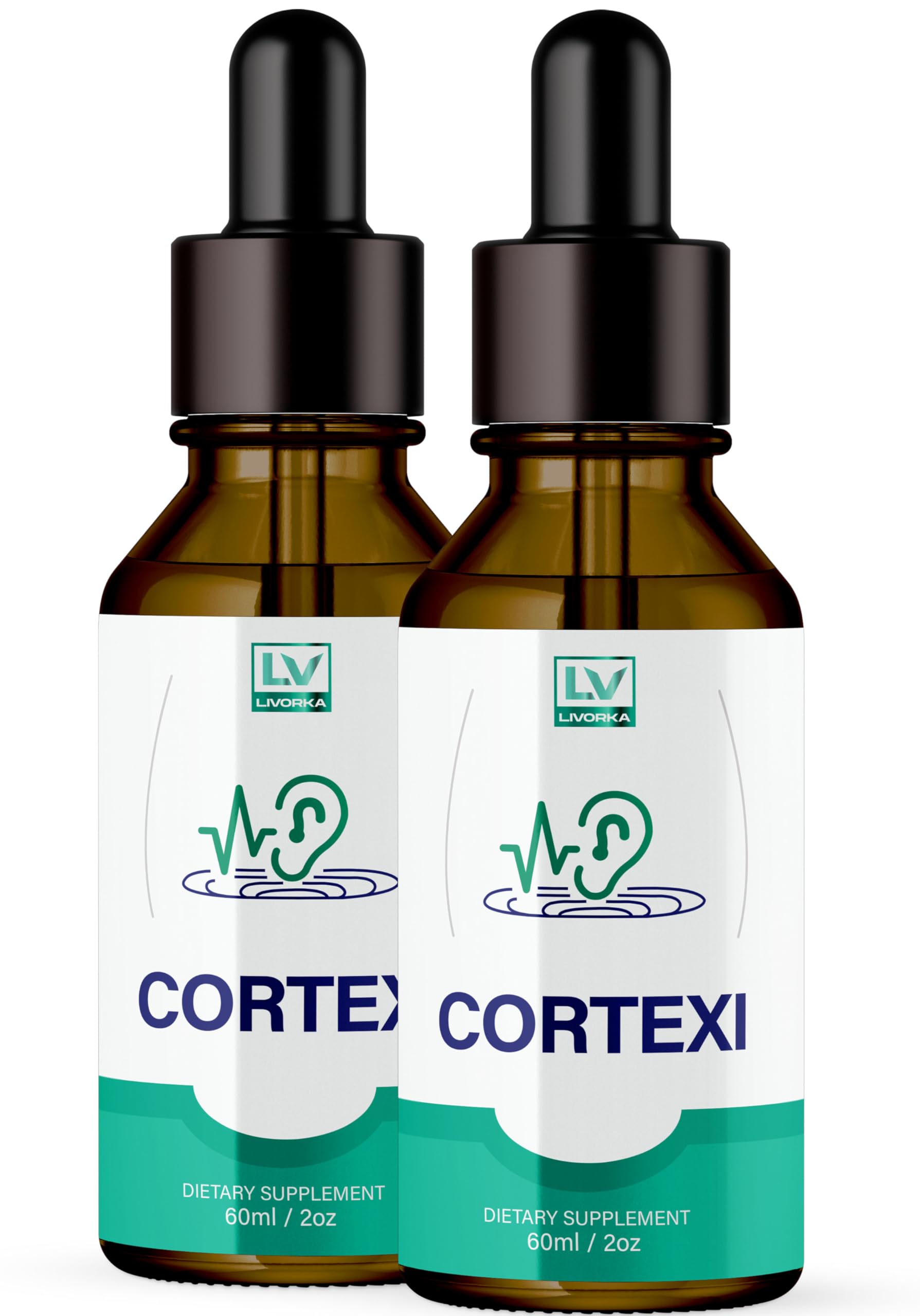 Foto 2 pulgar | Suplemento Livorka Cortexi Hearing Formula, 2 Frascos De 60 Ml - Venta Internacional.