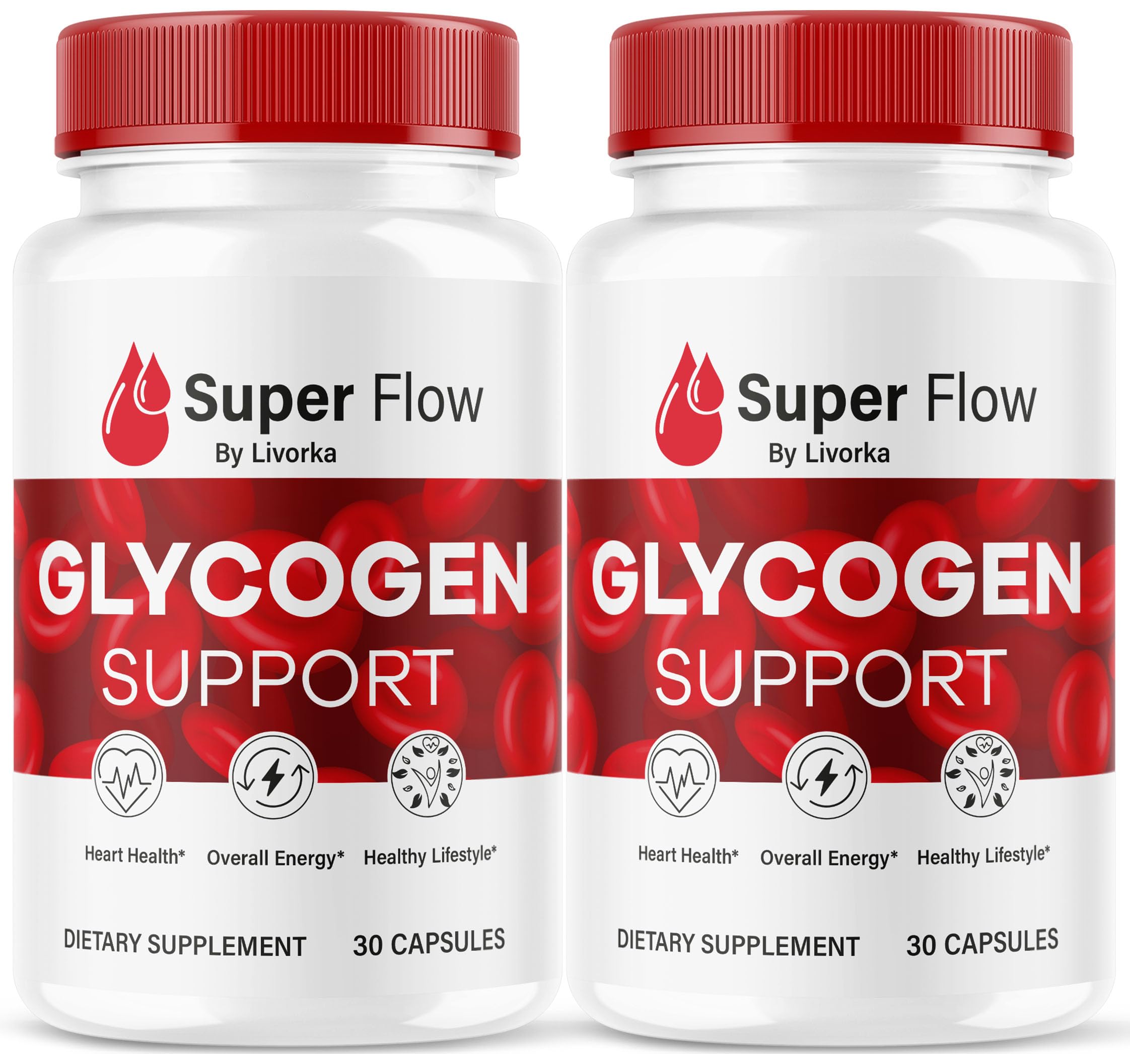 Foto 1 | Super Flow Glucogen Support 60 Cápsulas Durante 2 Meses (paquete De 2) - Venta Internacional.