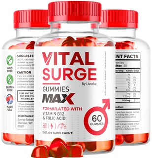 Foto 5 | Gomitas Vital Surge Male Performance 1050 Mg 60 Unidades - Venta Internacional.