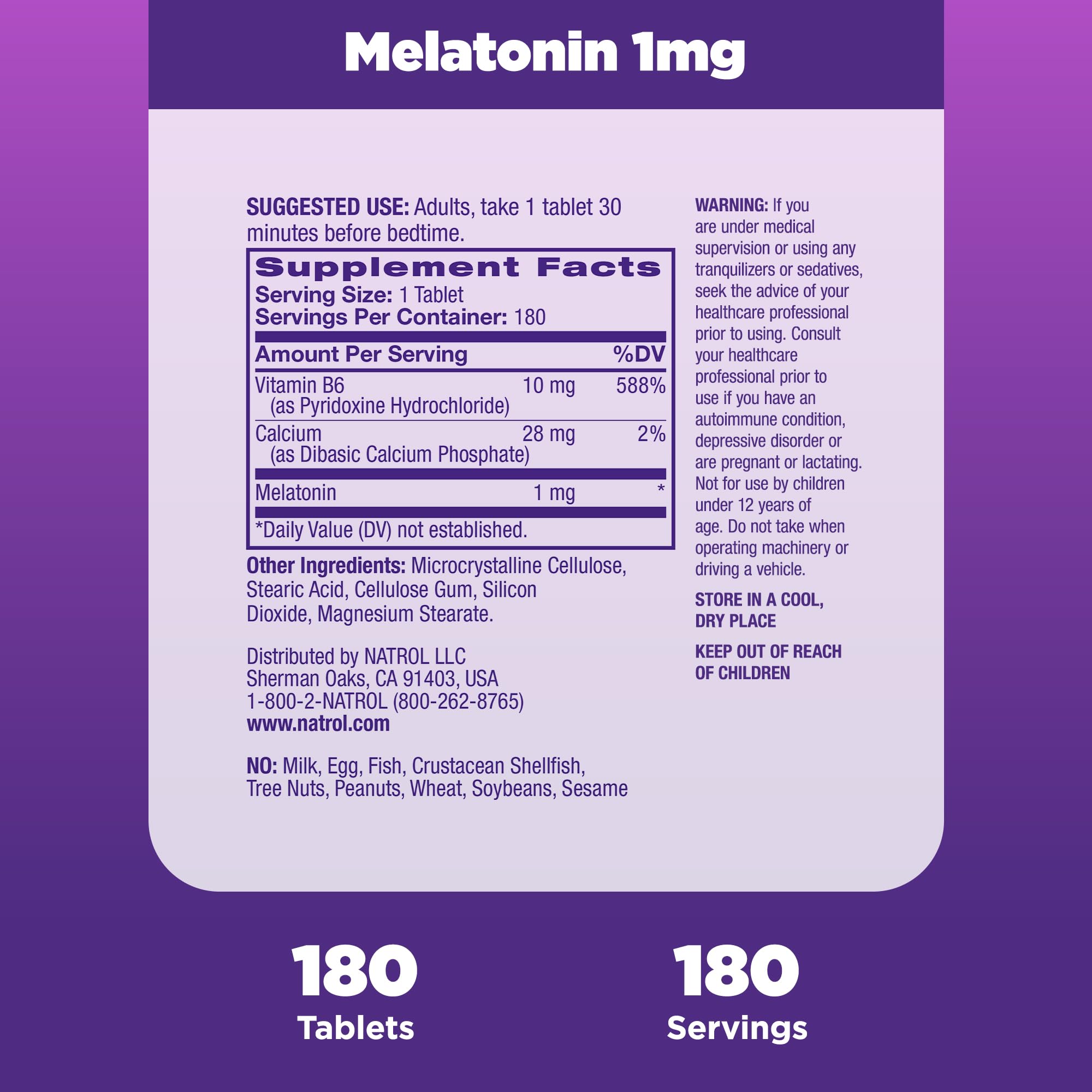 Foto 6 pulgar | Suplemento Natrol Melatonina 1 Mg 180 Tabletas - Venta Internacional