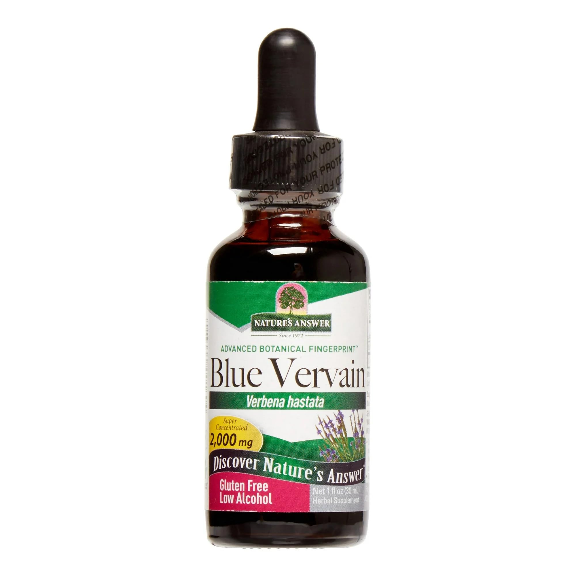 Foto 2 pulgar | Complementa La Hierba Verbena Azul De Nature's Answer De 30 Ml Con Alcohol - Venta Internacional.