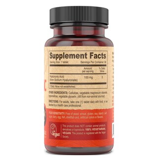 Foto 3 | Suplemento De Ácido Hialurónico Vegano Deva Nutrition 100 Mg 90 Comprimidos - Venta Internacional.
