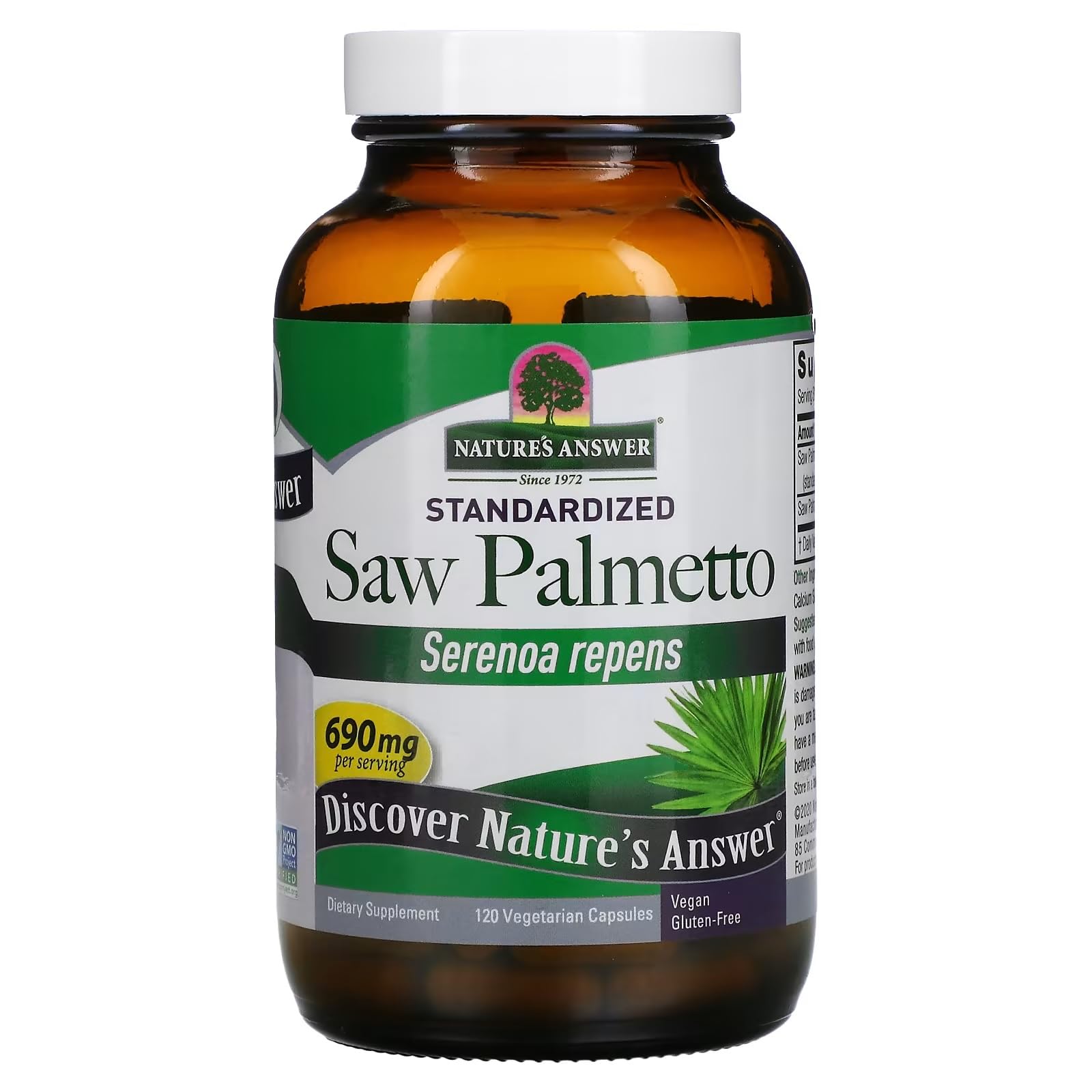 Foto 4 | Suplemento Nature's Answer Saw Palmetto 690 Mg 120 Cápsulas - Venta Internacional.