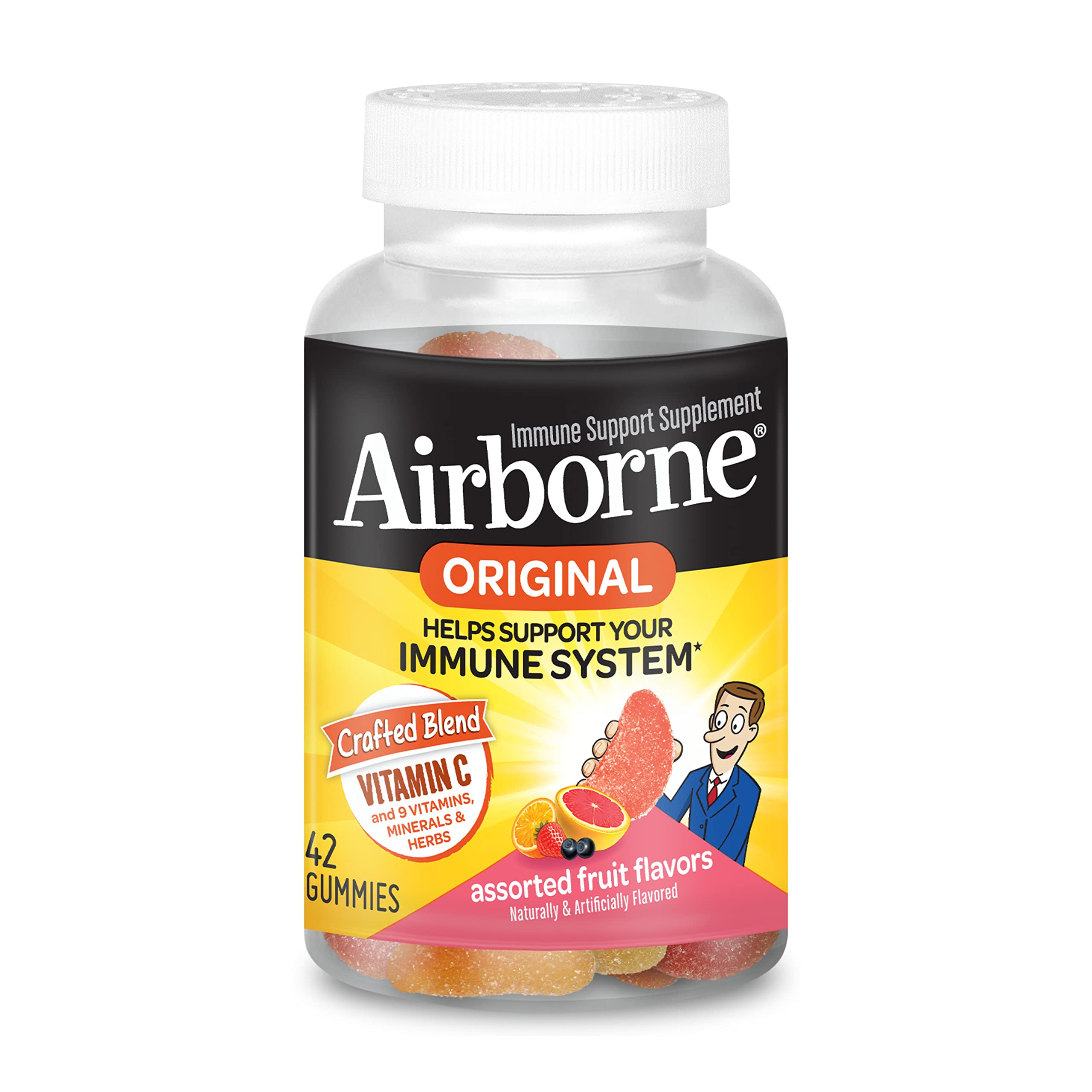 Foto 1 | Gomitas Supplement Airborne Vitamin C De 750 Mg, 42 Unidades - Venta Internacional.