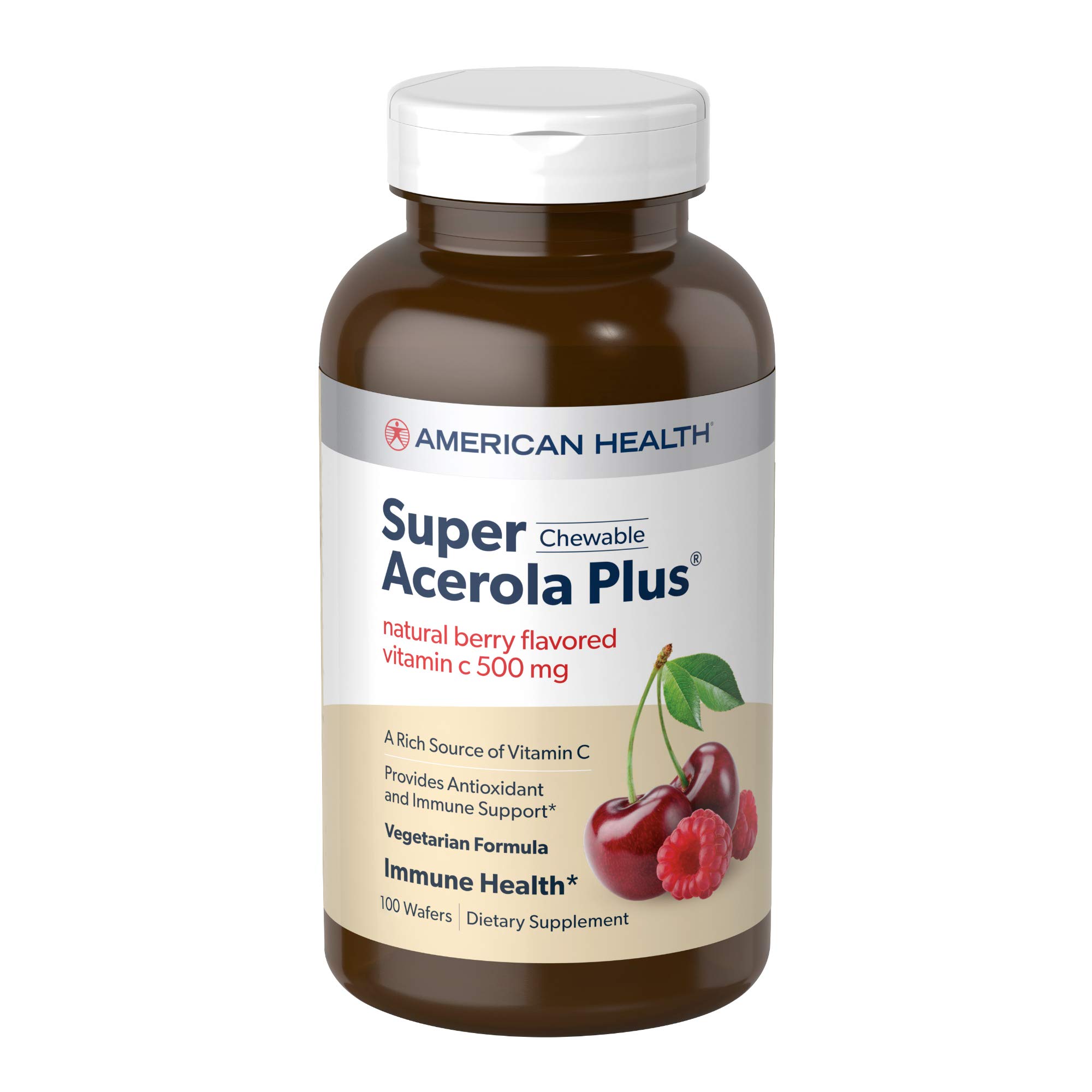 Foto 2 pulgar | Obleas Masticables American Health Super Acerola Plus Vitamina C 500 Mg - Venta Internacional.