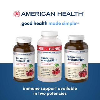 Foto 5 | Obleas Masticables American Health Super Acerola Plus Vitamina C 500 Mg - Venta Internacional.