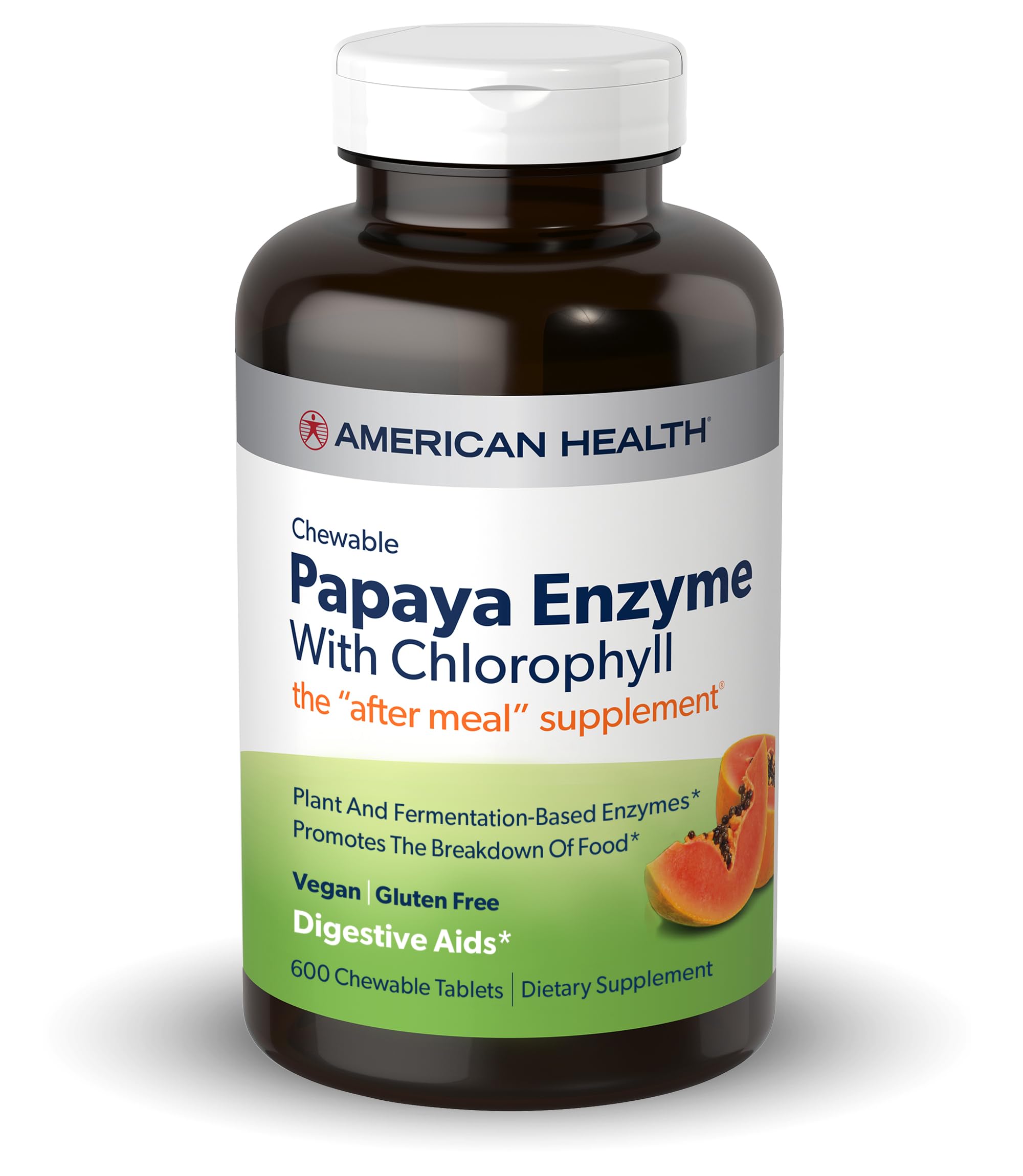 Foto 2 pulgar | Tabletas Masticables American Health Papaya Enzyme 600 Unidades - Venta Internacional.