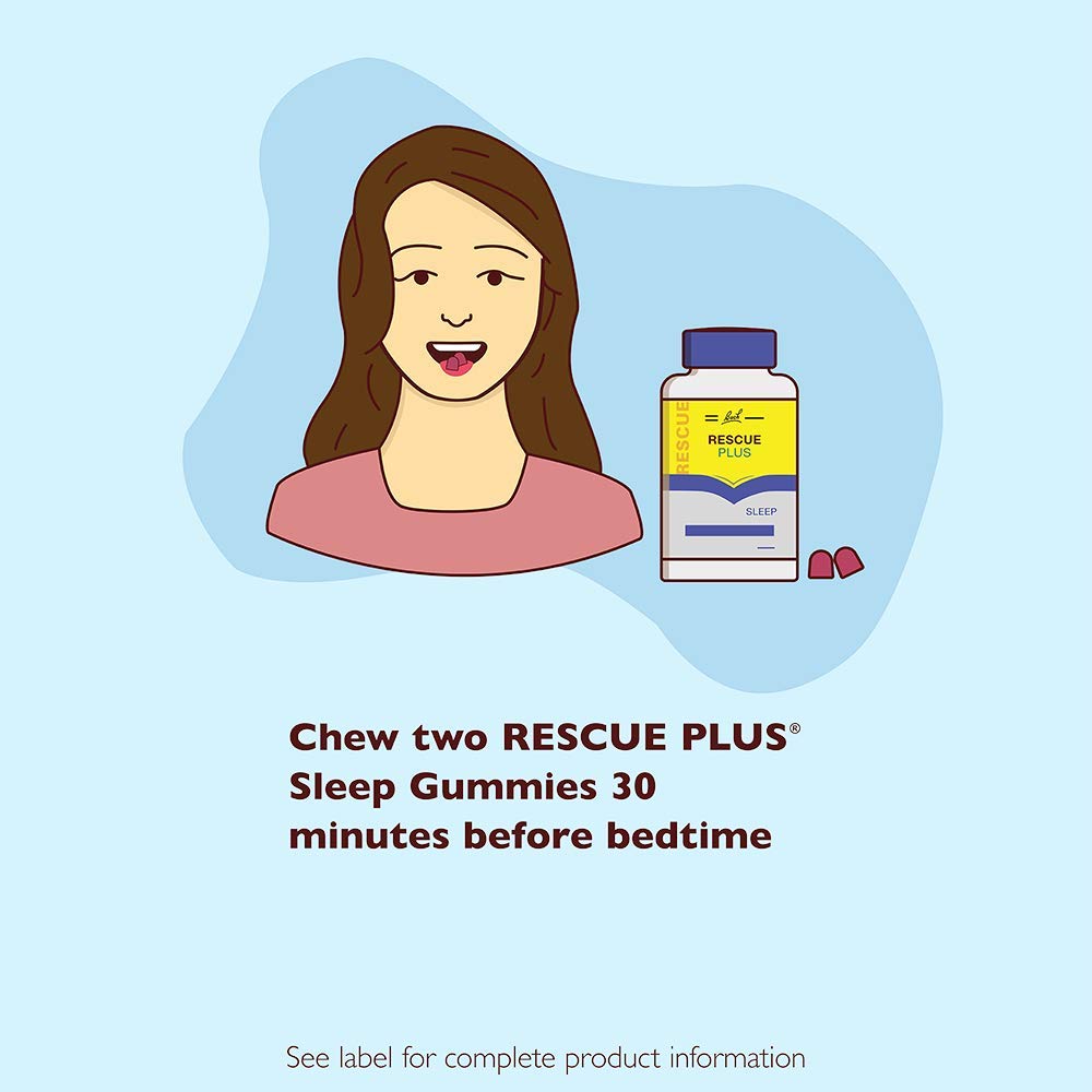 Foto 8 pulgar | Gominolas Para Dormir Bach Rescue Plus Con Melatonina, 5 Mg, Fresa, 60 Unidades - Venta Internacional.
