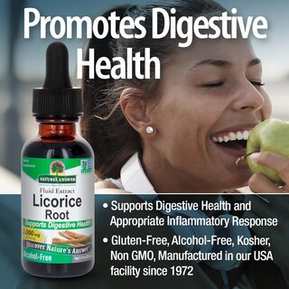 Foto 4 | Suplemento Nature's Answer Con Raíz De Regaliz Para La Salud Digestiva, 30 Ml - Venta Internacional.