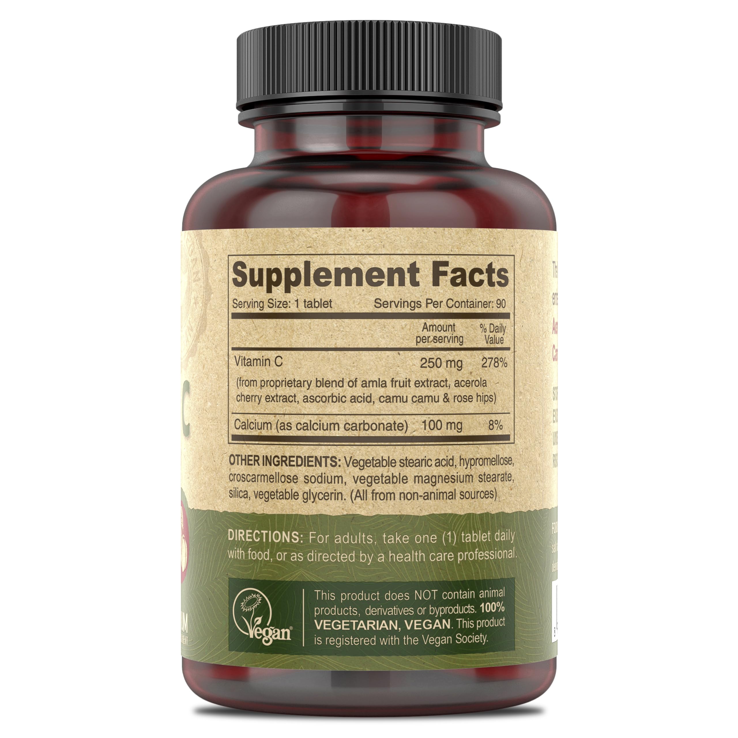 Foto 3 pulgar | Suplemento Deva De Vitamina C Premium A Base De Alimentos Veganos, 90 Tabletas - Venta Internacional.