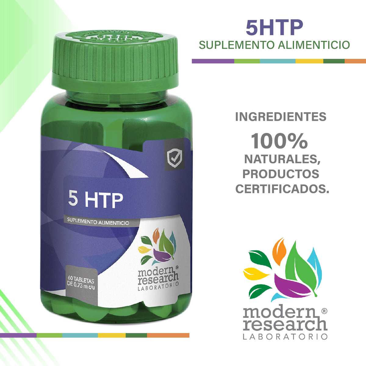 Foto 3 pulgar | 5 Htp Modern Research (60 Tabletas) Htp60