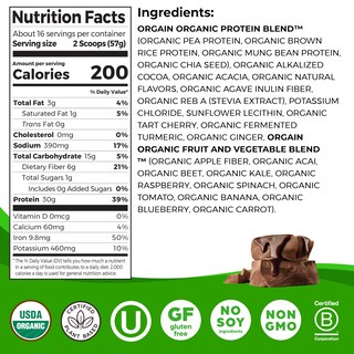 Foto 2 | Proteína En Polvo Orgain Orgain Organic Vegano 908g - Venta Internacional.