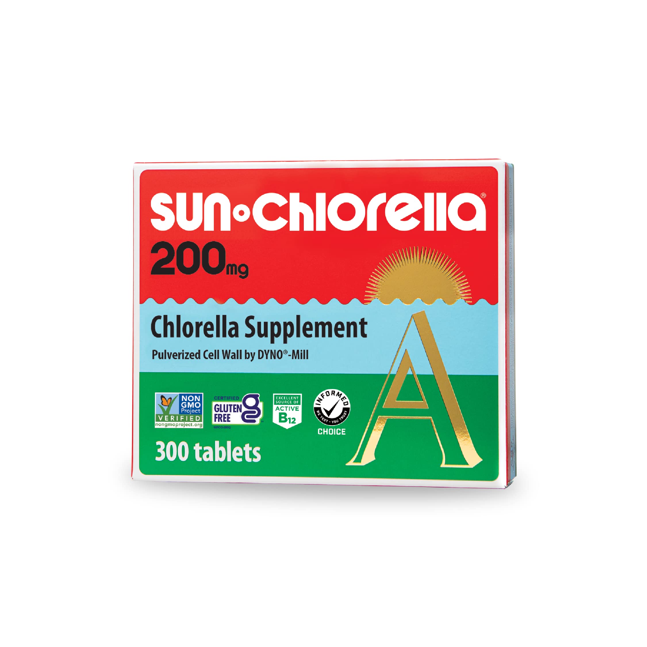 Foto 2 pulgar | Suplemento Sun Chlorella Green Algae 200 Mg 300 Comprimidos - Venta Internacional.