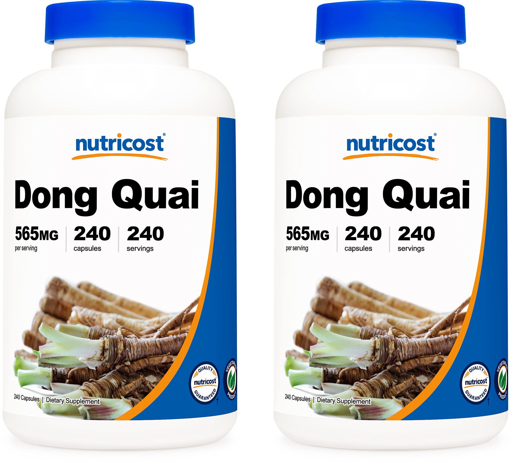 Foto 2 pulgar | Suplemento Nutricost Dong Quai 565 Mg 240 Cápsulas (2 Botellas) - Venta Internacional.