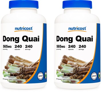 Foto 1 | Suplemento Nutricost Dong Quai 565 Mg 240 Cápsulas (2 Botellas) - Venta Internacional.