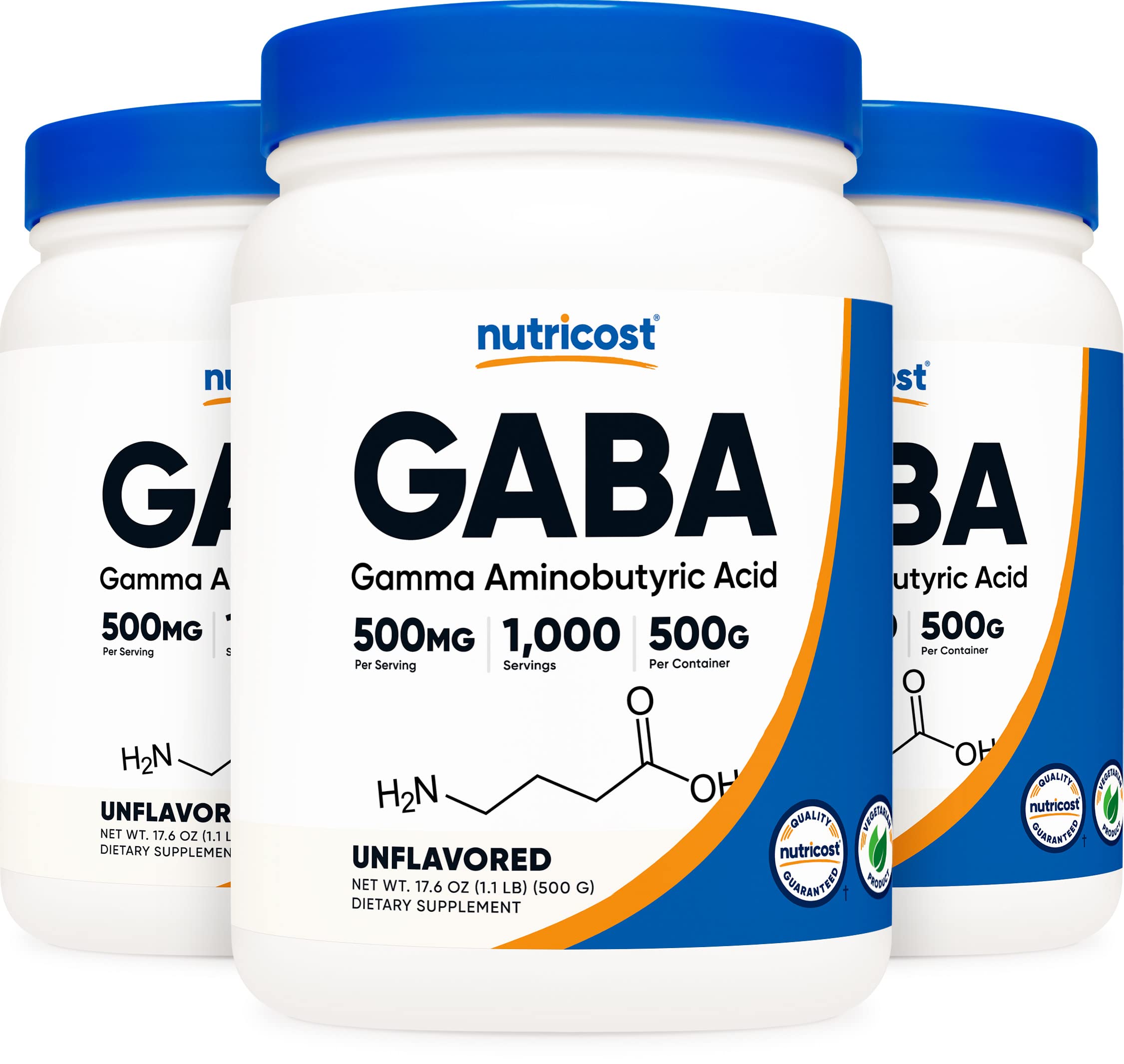 Foto 2 pulgar | Suplemento Nutricost Pure Gaba (ácido Gamma Aminobutírico) En Polvo, 500 G - Venta Internacional.