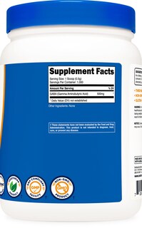 Foto 4 | Suplemento Nutricost Pure Gaba (ácido Gamma Aminobutírico) En Polvo, 500 G - Venta Internacional.