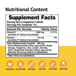 Foto 2 | Suplemento American Health Ester C Con Bioflavonoides Cítricos 500 Mg - Venta Internacional.