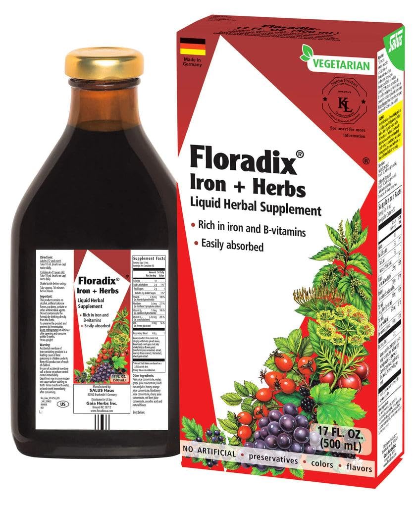 Foto 1 | Suplemento Floradix Iron & Herbs De 500 Ml Con Complejo De Vitamina C Y B - Venta Internacional.