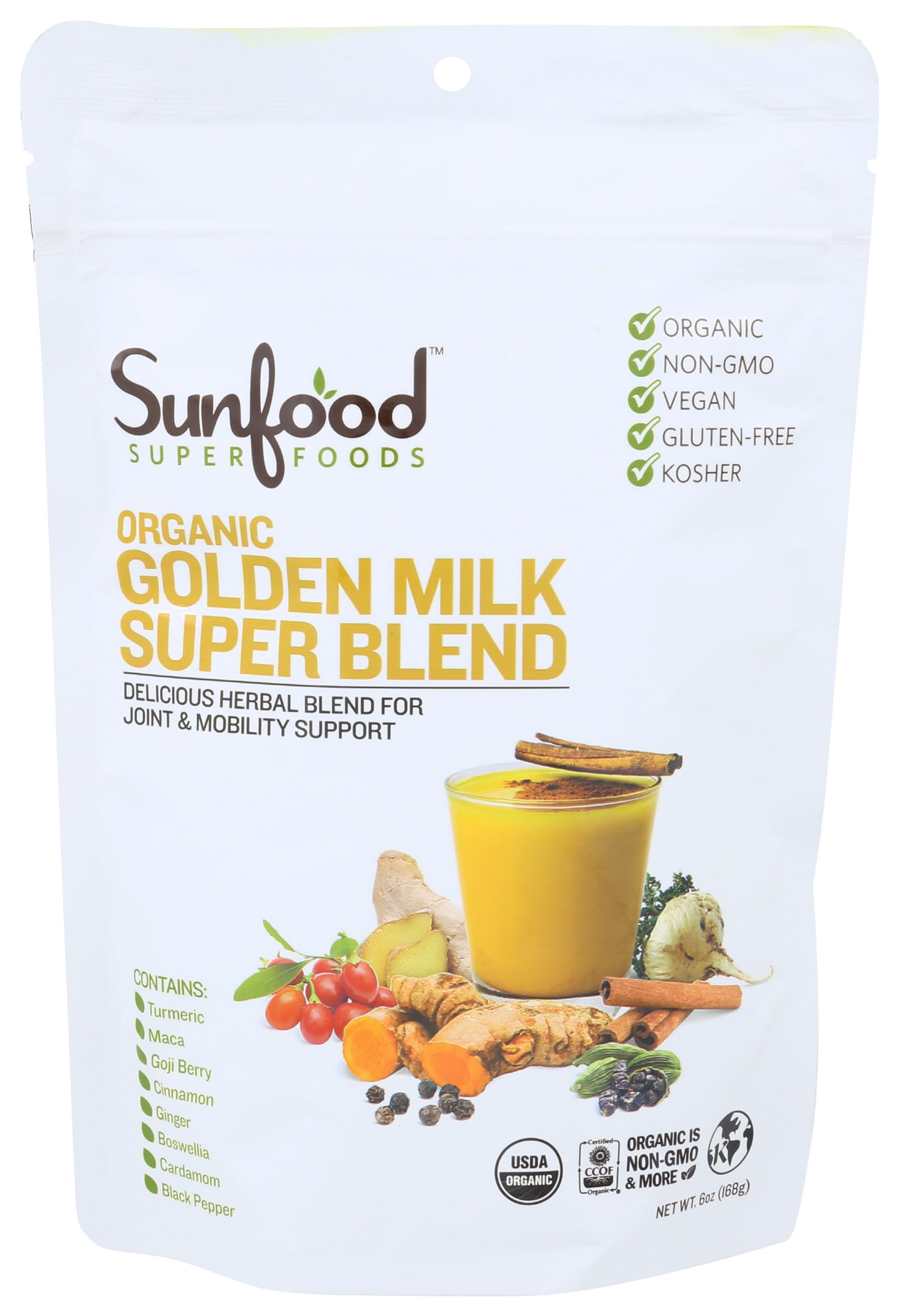 Foto 1 | Superfood Golden Milk Sunfood Superfoods 180 Ml - Venta Internacional.