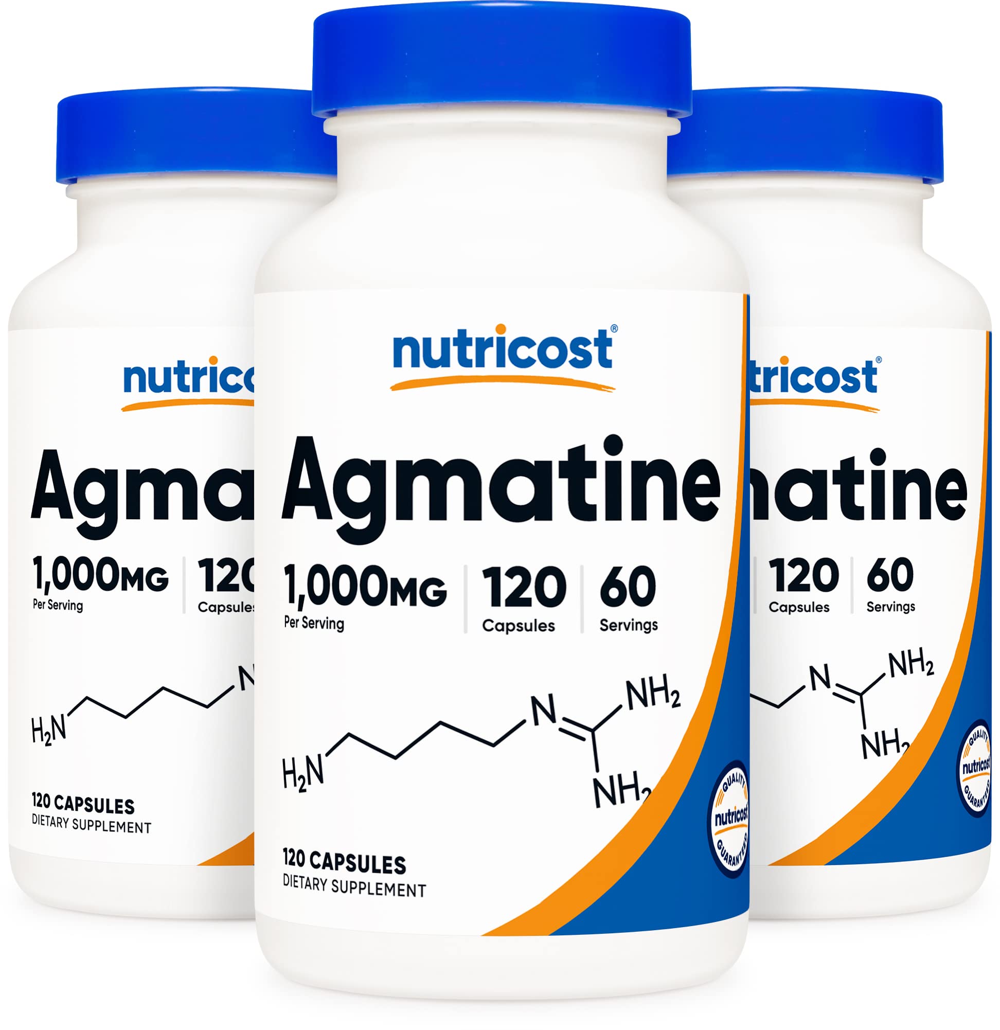 Foto 2 pulgar | Suplemento Nutricost Sulfato De Agmatina 1000 Mg 120 Cápsulas - Venta Internacional.