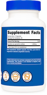 Foto 4 | Suplemento Nutricost Sulfato De Agmatina 1000 Mg 120 Cápsulas - Venta Internacional.