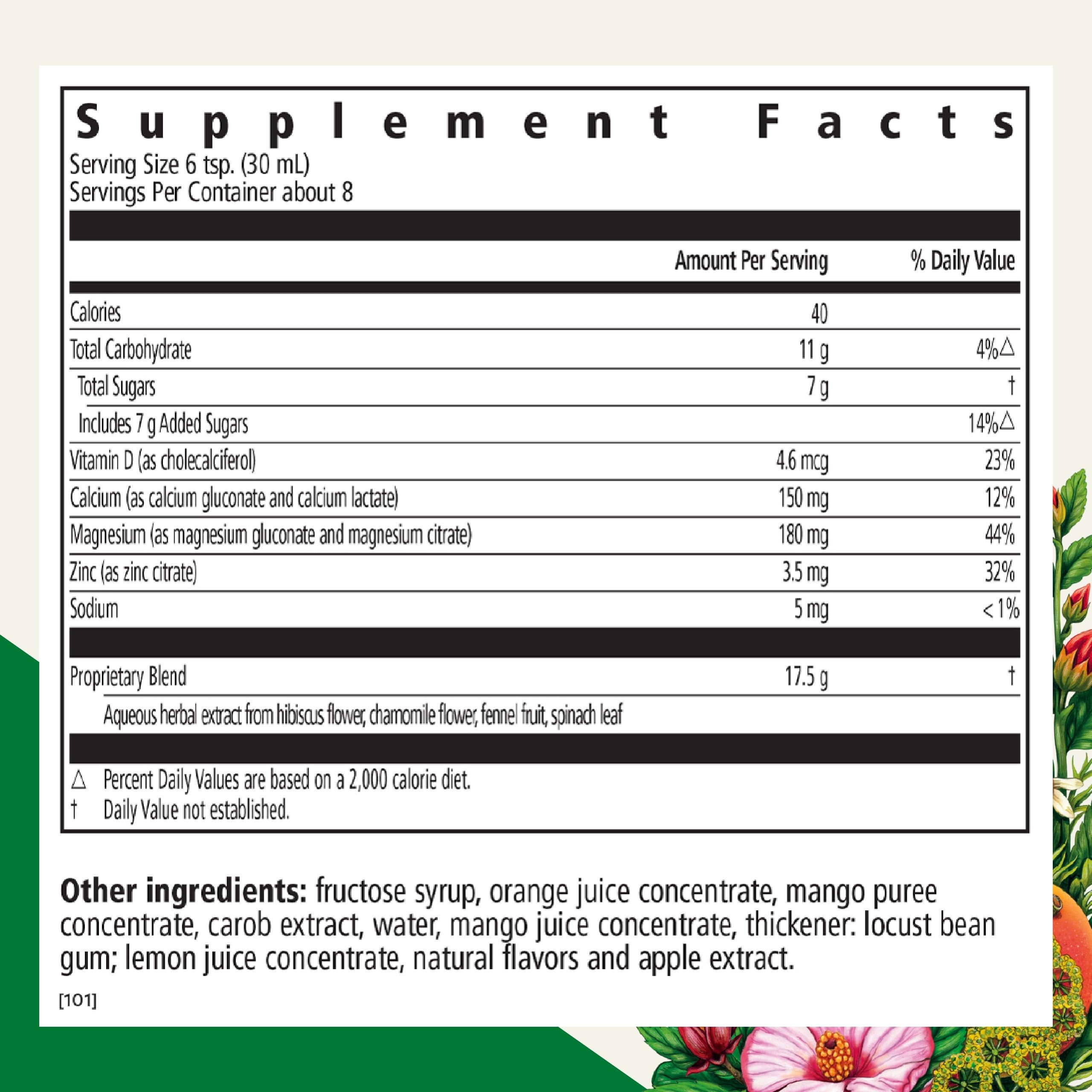 Foto 3 pulgar | Suplemento Floradix Calcio Magnesio 250 Ml Con Vitamina D Y Zinc - Venta Internacional.