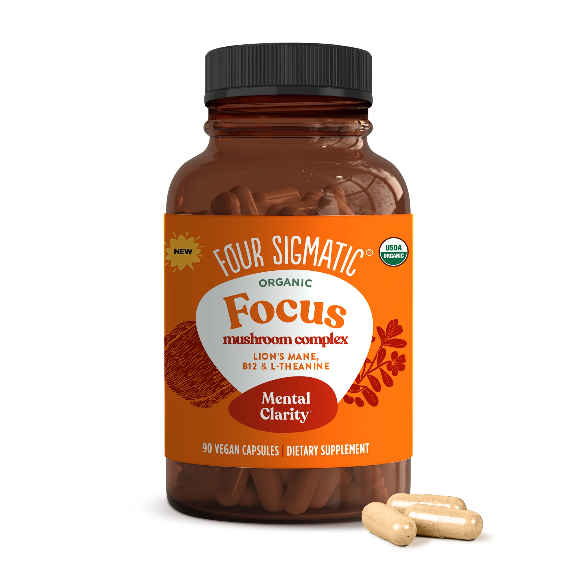 Foto 2 pulgar | Suplemento Para Cuatro Cápsulas Sigmatic Focus Lion's Mane, 30 Porciones - Venta Internacional.