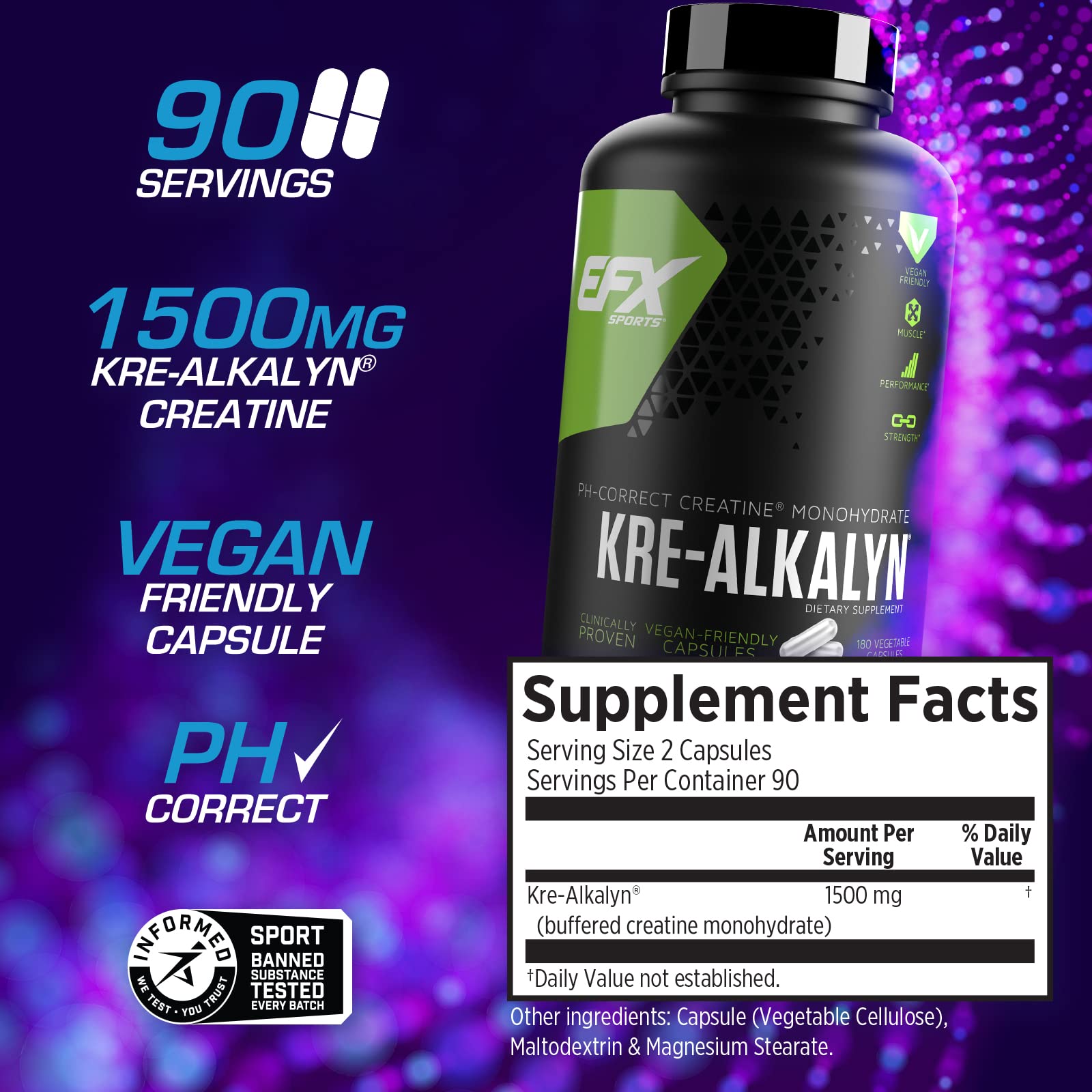 Foto 3 pulgar | Suplemento Efx Sports Kre-alkalyn Efx Ph Correct Creatina - Venta Internacional.