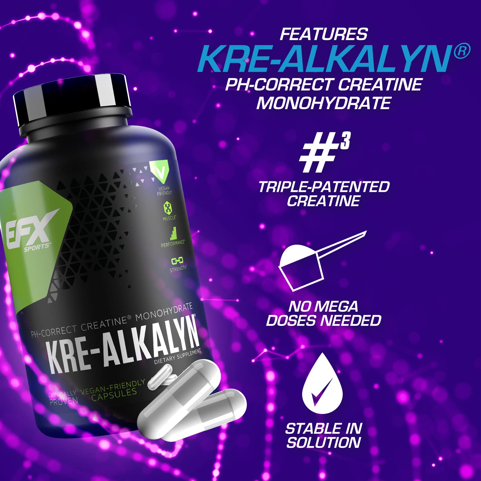 Foto 4 pulgar | Suplemento Efx Sports Kre-alkalyn Efx Ph Correct Creatina - Venta Internacional.