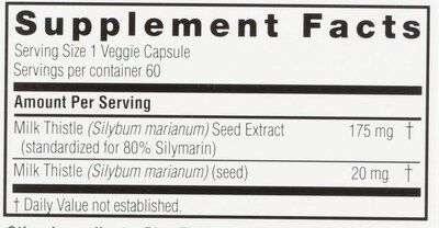 Foto 5 | Suplemento Nature's Answer Milk Thistle 60 Cápsulas Vegetarianas - Venta Internacional.